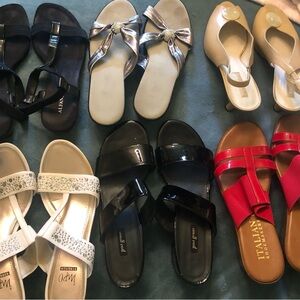 Selling all these shoes .